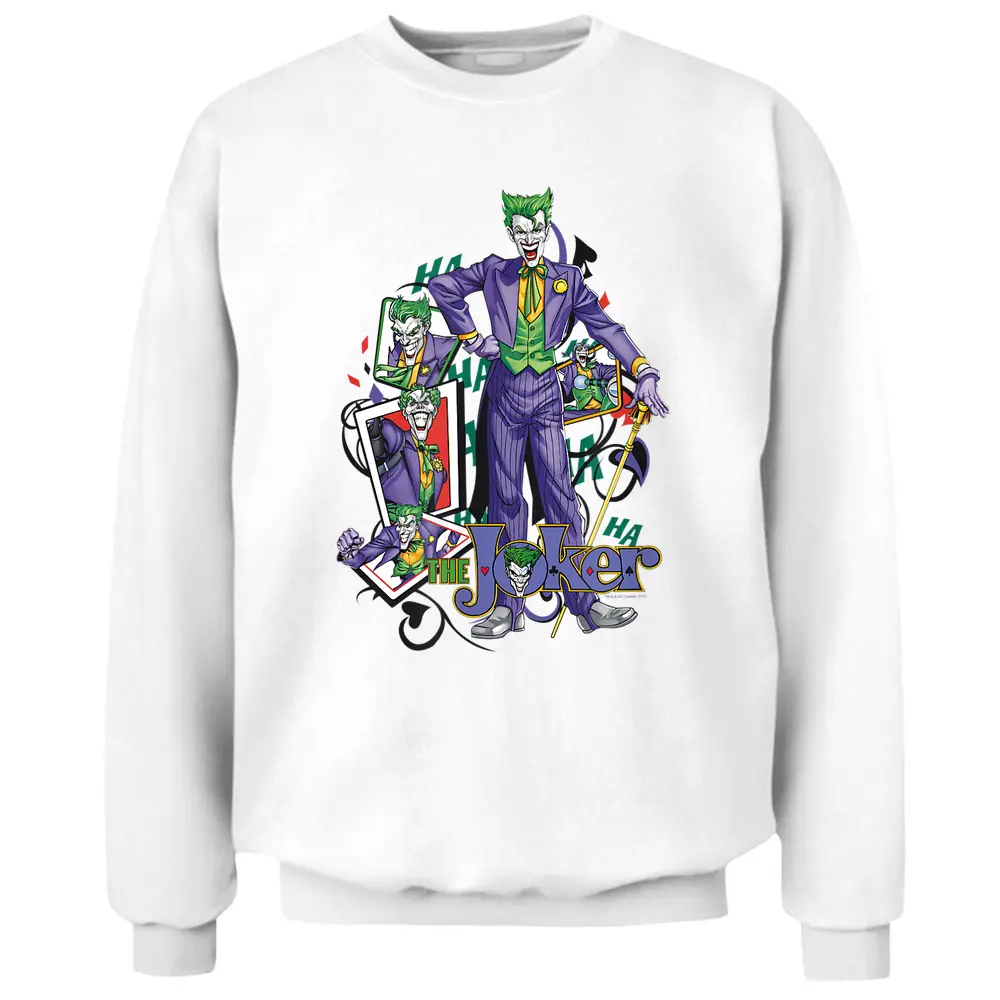 Batman The Joker Wild Cards Pullover Sweatshirt