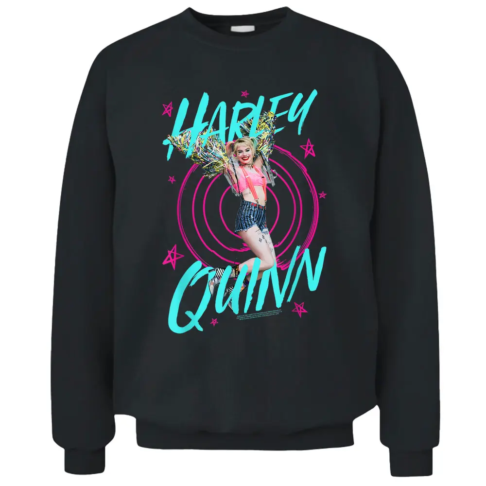 Birds Of Prey Harley Quinn On Target Pullover Sweatshirt