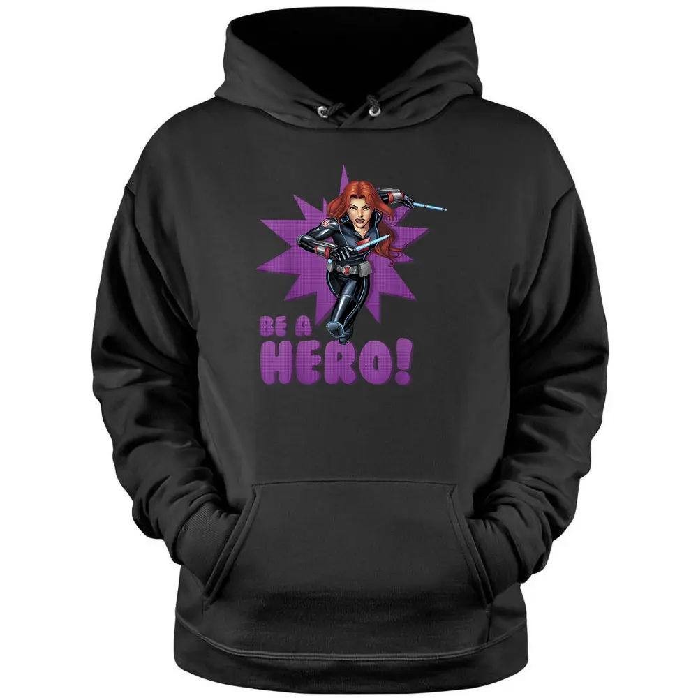 Black Widow Avengers Assemble Be A Hero Graphic Pullover Hoodie