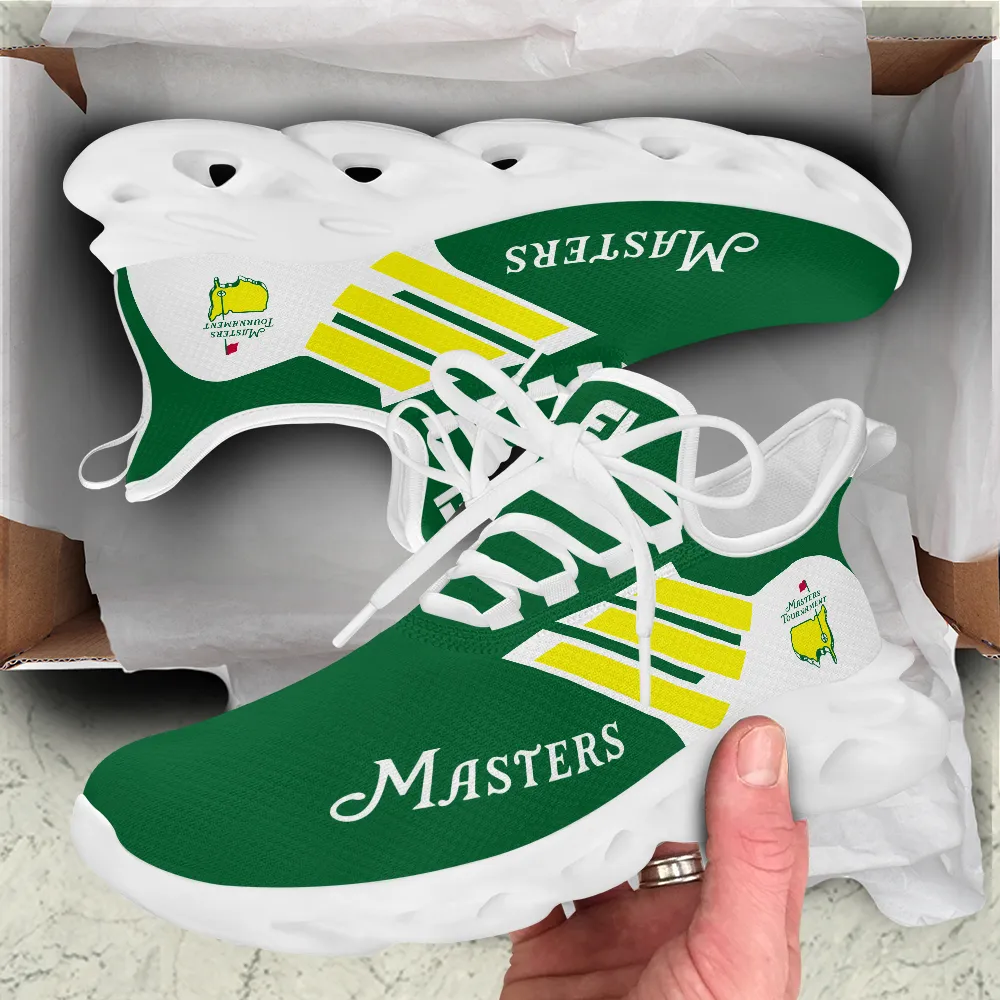 Black Yellow White Max Soul Shoes Titleist Masters Tournament Augusta National Golf Club Sneaker Gift For Fans