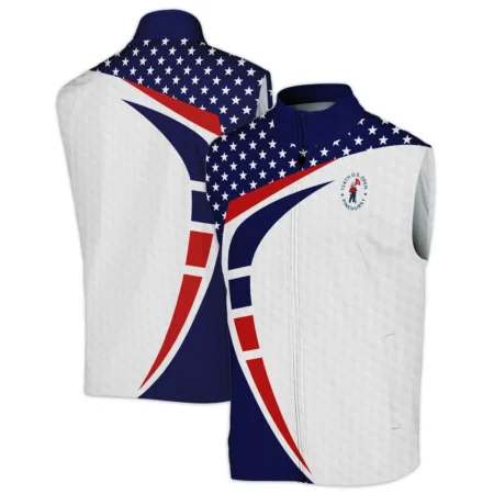 Blue Red Golf Pattern Star White 124th U.S. Open Pinehurst Callaway Sleeveless Jacket Style Classic