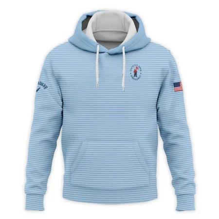 Blue White Line Pattern Callaway 124th U.S. Open Pinehurst Hoodie Shirt Style Classic