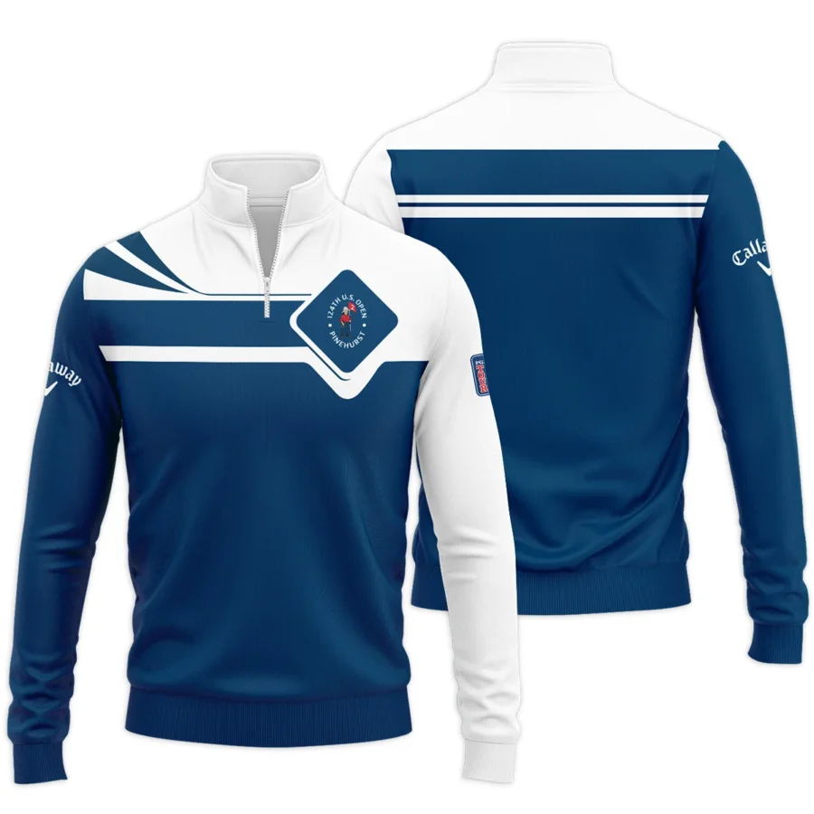 Callaway 124th U.S. Open Pinehurst Blue Pattern Sport Quarter-Zip Jacket Style Classic