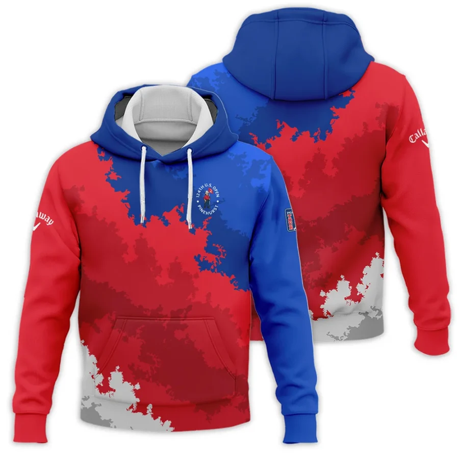 Callaway 124th U.S. Open Pinehurst Blue Red White Background Hoodie Shirt Style Classic