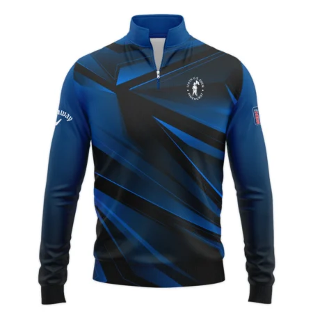 Callaway 124th U.S. Open Pinehurst Dark Blue Gradient Sublimation Quarter-Zip Jacket Style Classic