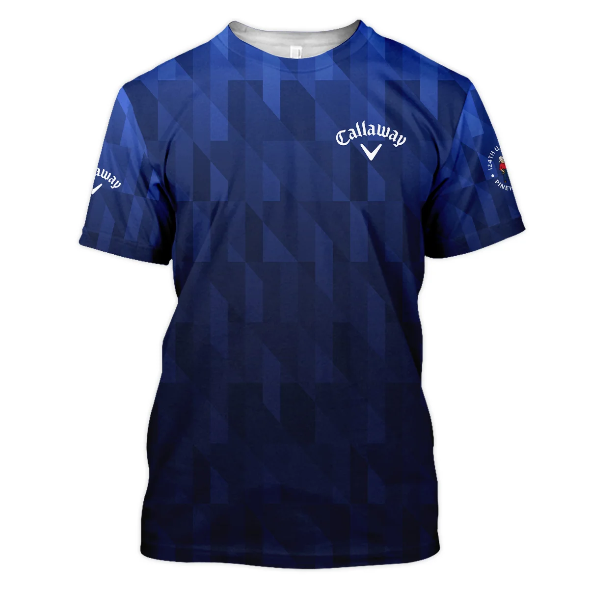 Callaway 124th U.S. Open Pinehurst Golf Sport Unisex T-Shirt Blue Fabric Geometric Pattern  All Over Print T-Shirt