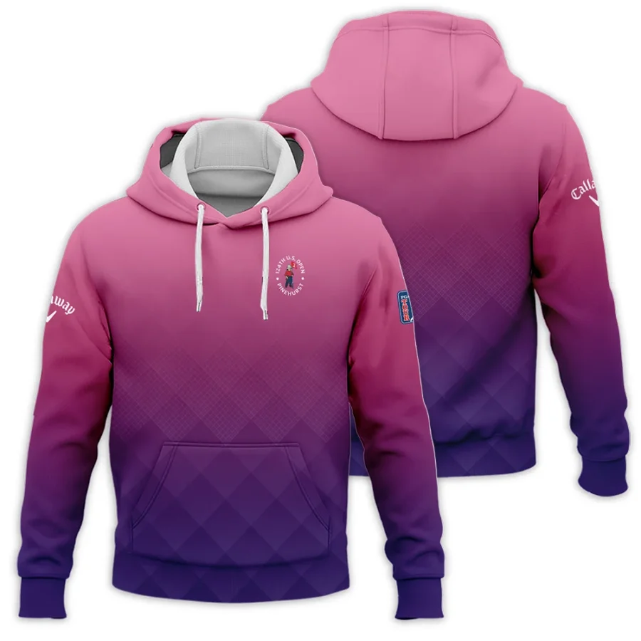 Callaway 124th U.S. Open Pinehurst Purple Pink Gradient Abstract Hoodie Shirt Style Classic