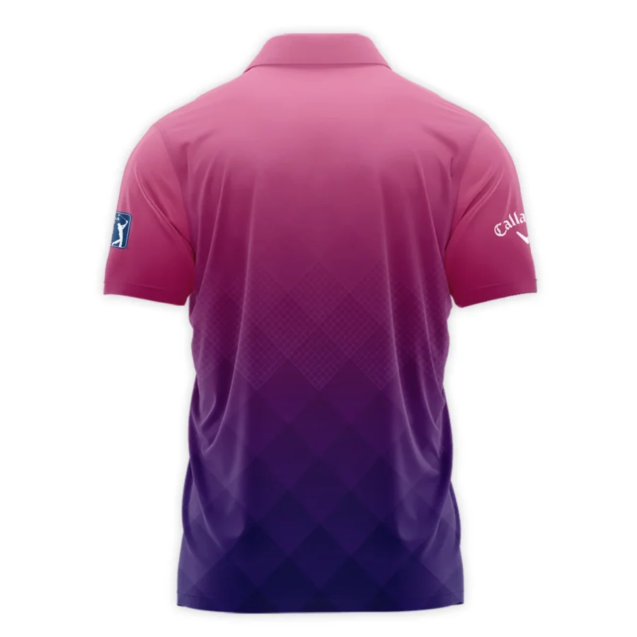 Callaway 124th U.S. Open Pinehurst Purple Pink Gradient Abstract Polo Shirt Style Classic