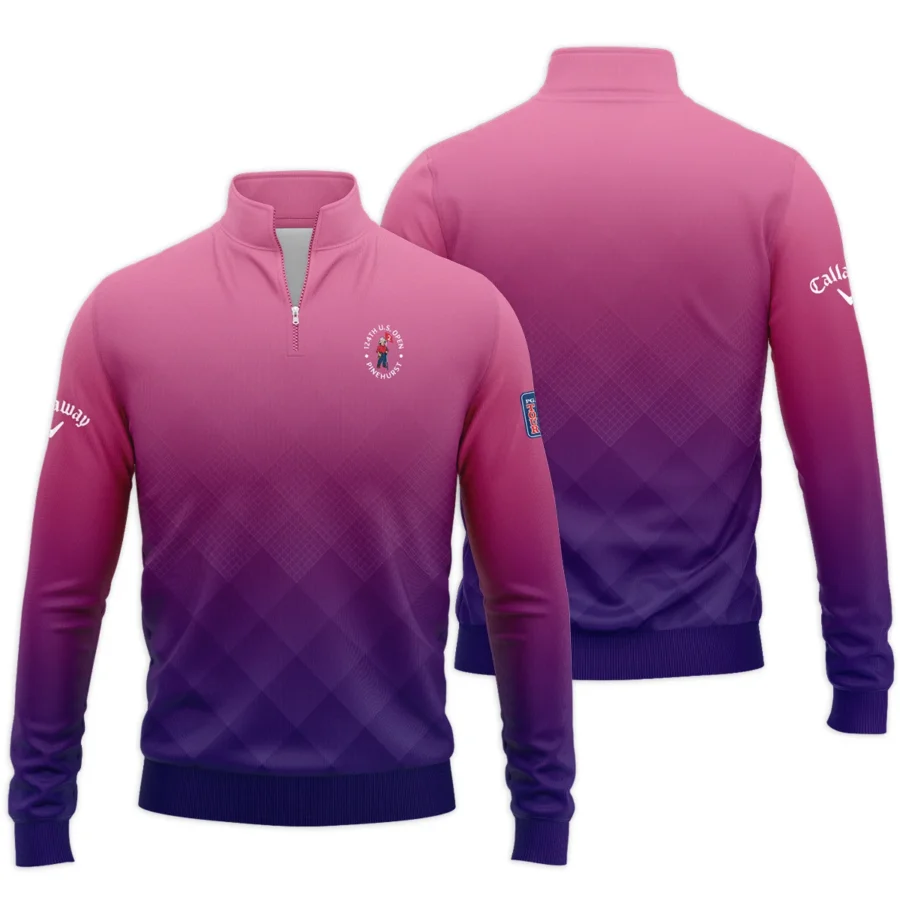 Callaway 124th U.S. Open Pinehurst Purple Pink Gradient Abstract Quarter-Zip Jacket Style Classic