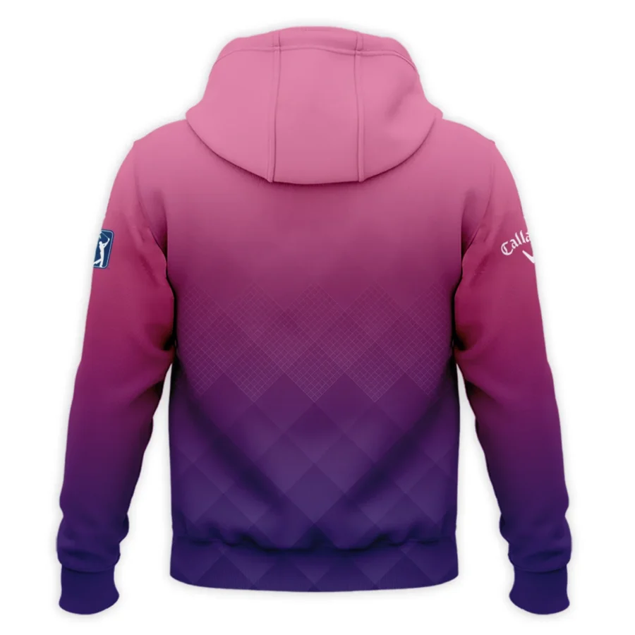 Callaway 124th U.S. Open Pinehurst Purple Pink Gradient Abstract Zipper Hoodie Shirt Style Classic