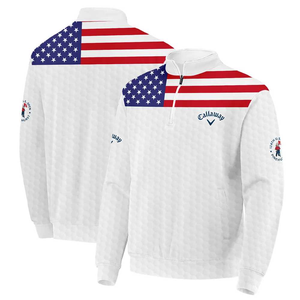 Callaway 124th U.S. Open Pinehurst Bomber Jacket USA Flag Golf Pattern All Over Print Bomber Jacket