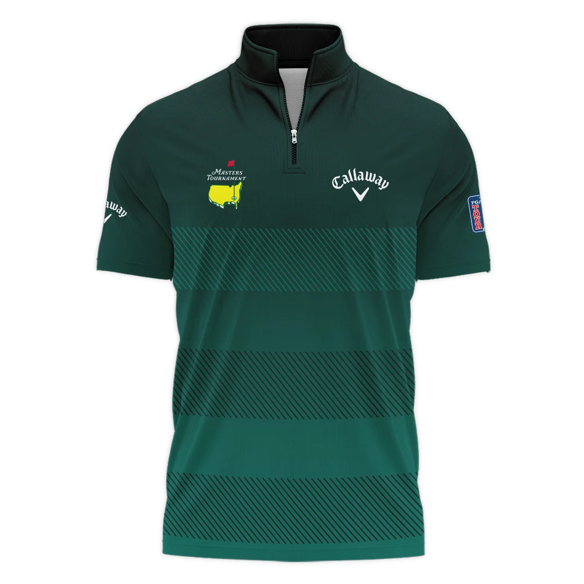 Callaway Masters Tournament Dark Green Gradient Stripes Pattern Golf Sport Unisex T-Shirt Style Classic T-Shirt