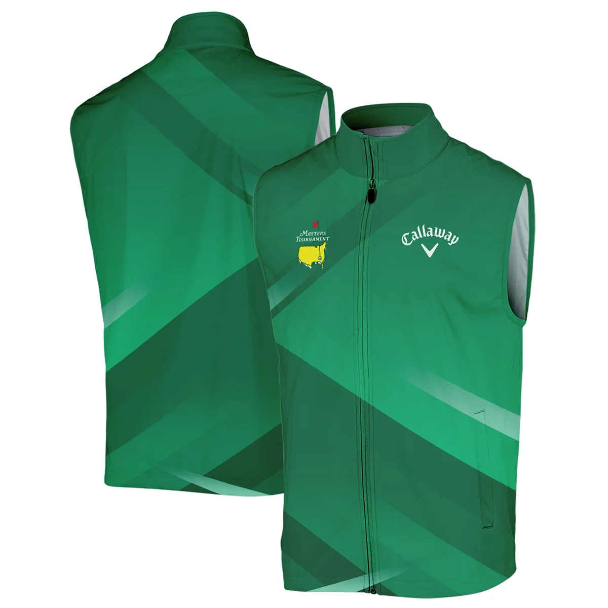 Callaway Masters Tournament Golf Bomber Jacket Green Gradient Pattern Sports All Over Print Bomber Jacket