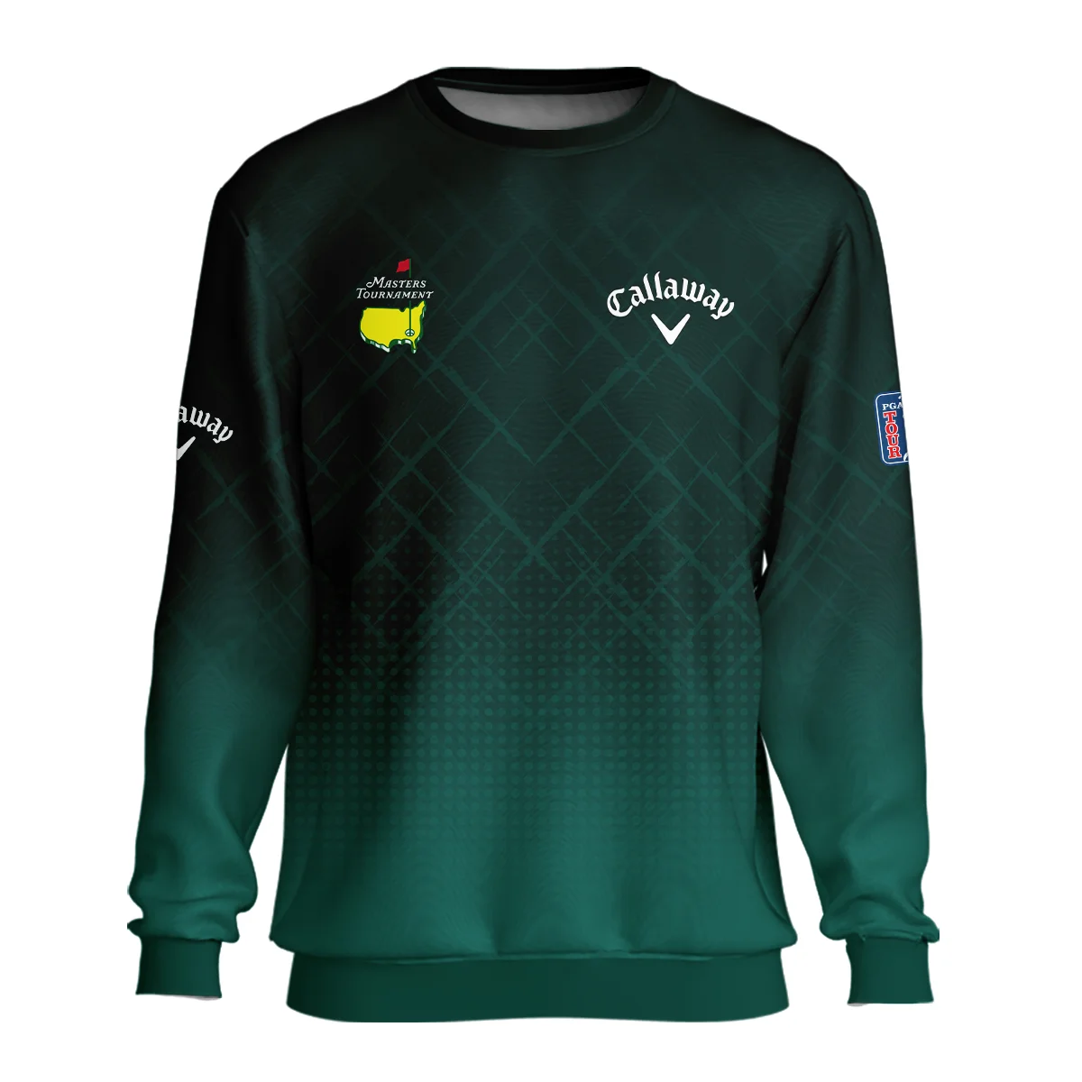 Callaway Masters Tournament Sport Jersey Pattern Dark Green Unisex Sweatshirt Style Classic Sweatshirt