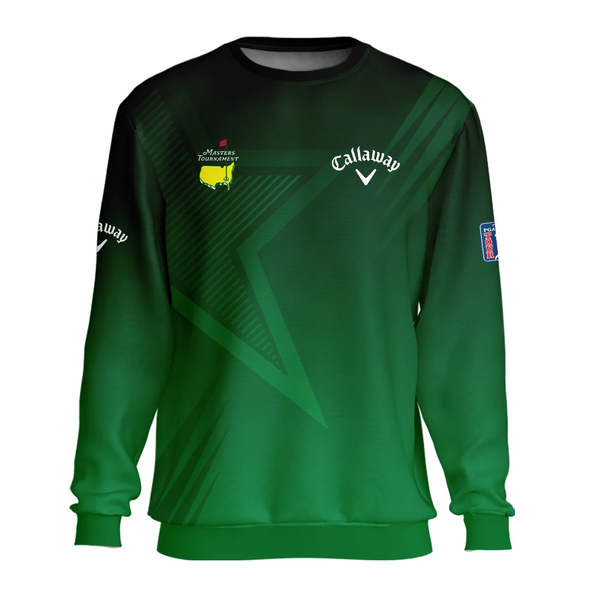 Callaway Masters Tournament Unisex Sweatshirt Dark Green Gradient Star Pattern Golf Sports Sweatshirt