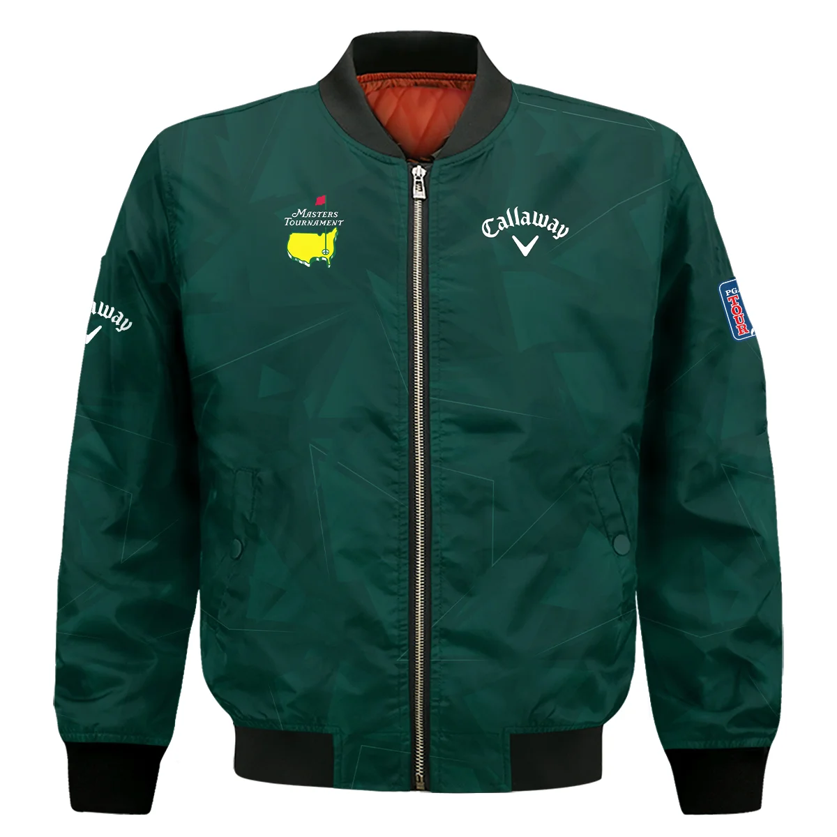 Dark Green Abstract Sport Masters Tournament Callaway Bomber Jacket Style Classic Bomber Jacket