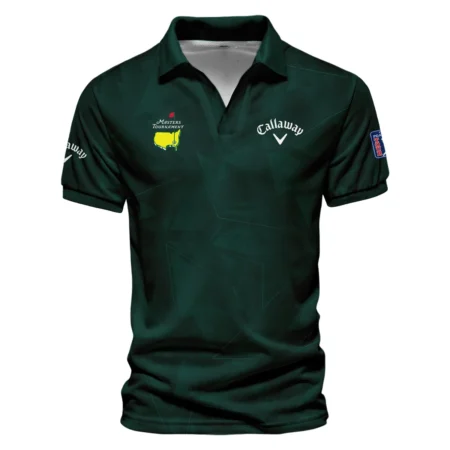 Dark Green Abstract Sport Masters Tournament Callaway Vneck Long Polo Shirt Style Classic Long Polo Shirt For Men