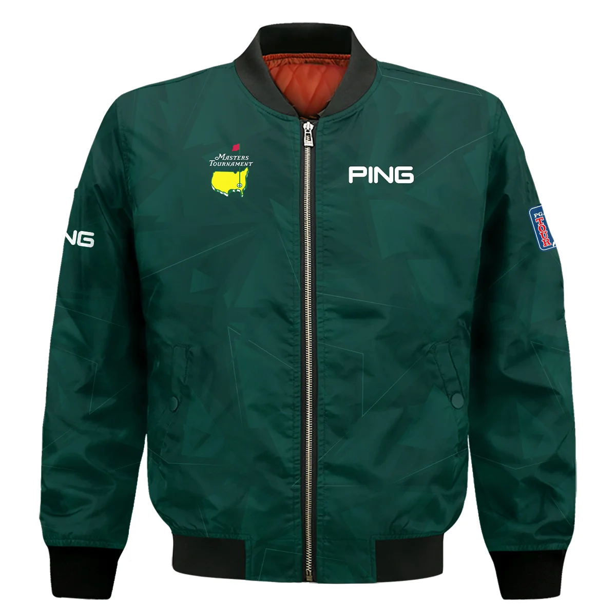Dark Green Abstract Sport Masters Tournament Ping Bomber Jacket Style Classic Bomber Jacket