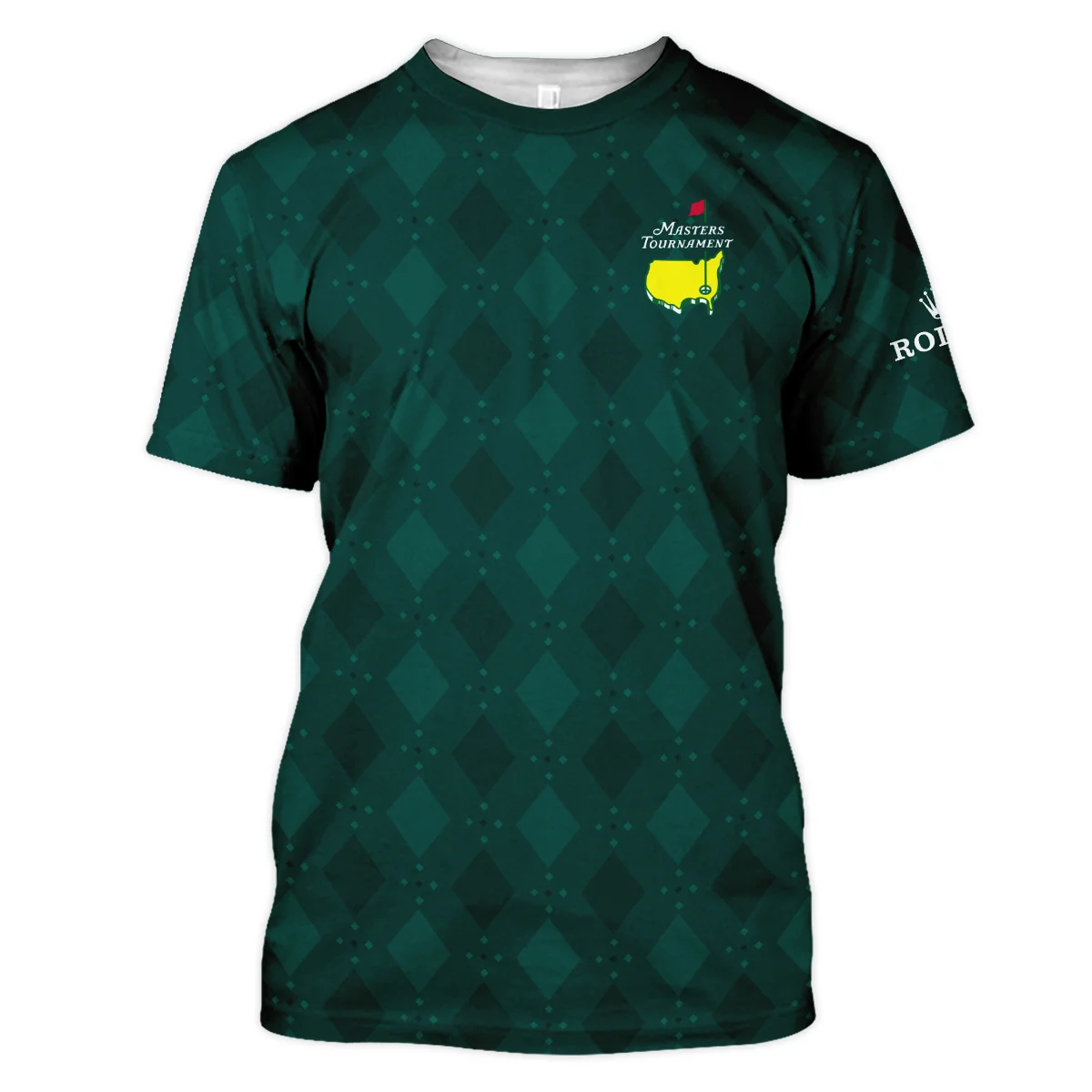 Dark Green Argyle Plaid Pattern Golf Masters Tournament Rolex Unisex T-Shirt Style Classic T-Shirt