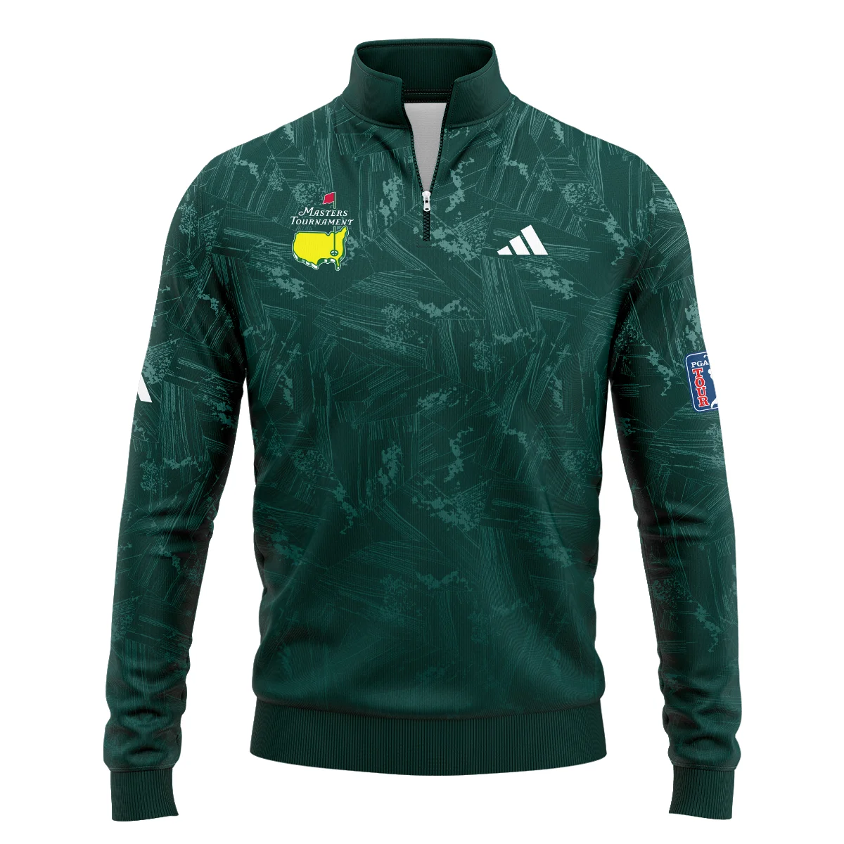 Dark Green Background Masters Tournament Adidas Quarter-Zip Jacket Style Classic Quarter-Zip Jacket