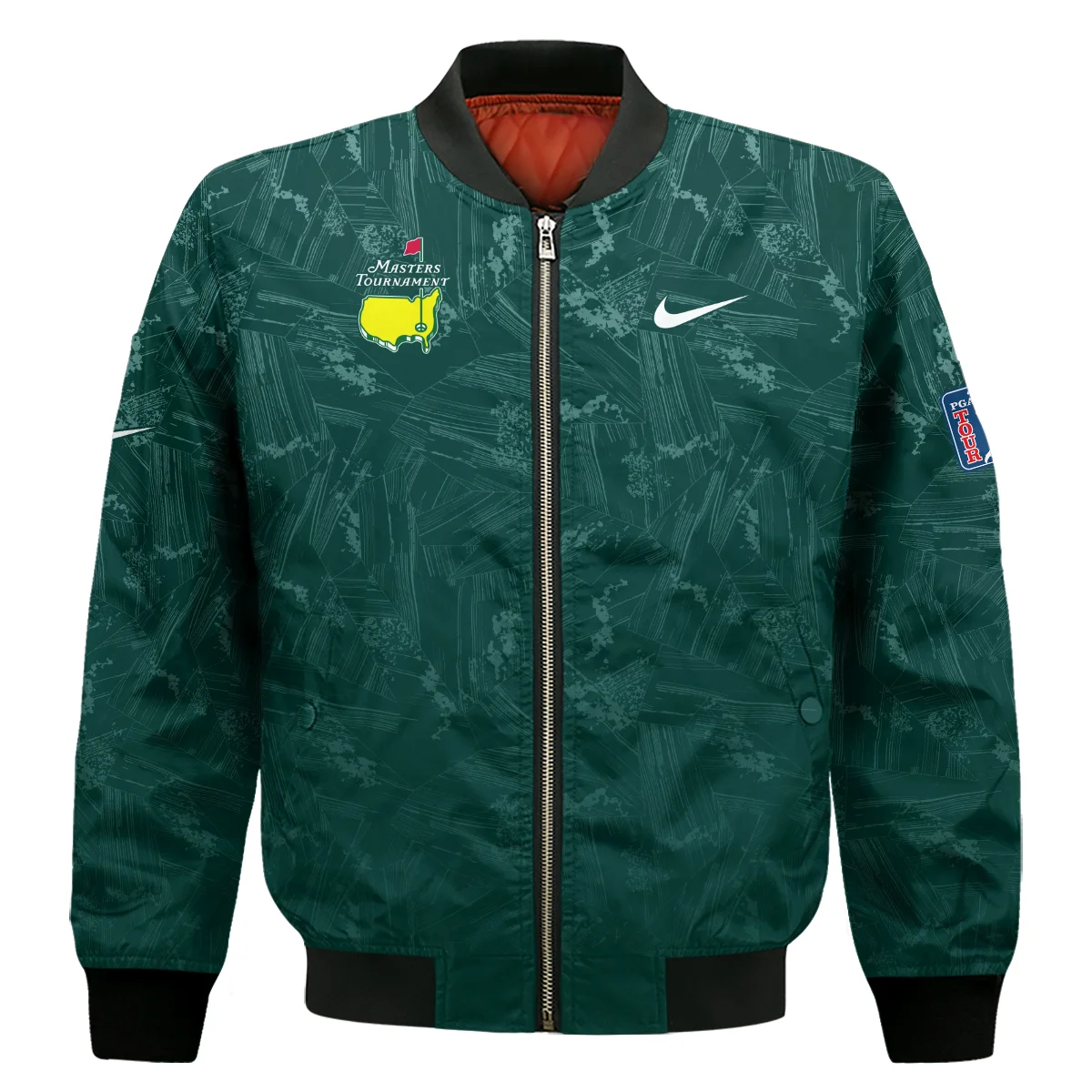 Dark Green Background Masters Tournament Nike Bomber Jacket Style Classic Bomber Jacket