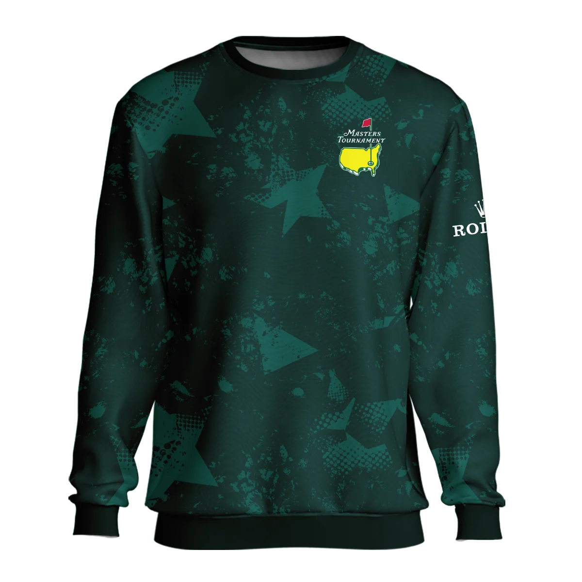 Dark Green Grunge Stars Pattern Golf Masters Tournament Rolex Unisex Sweatshirt Style Classic Sweatshirt