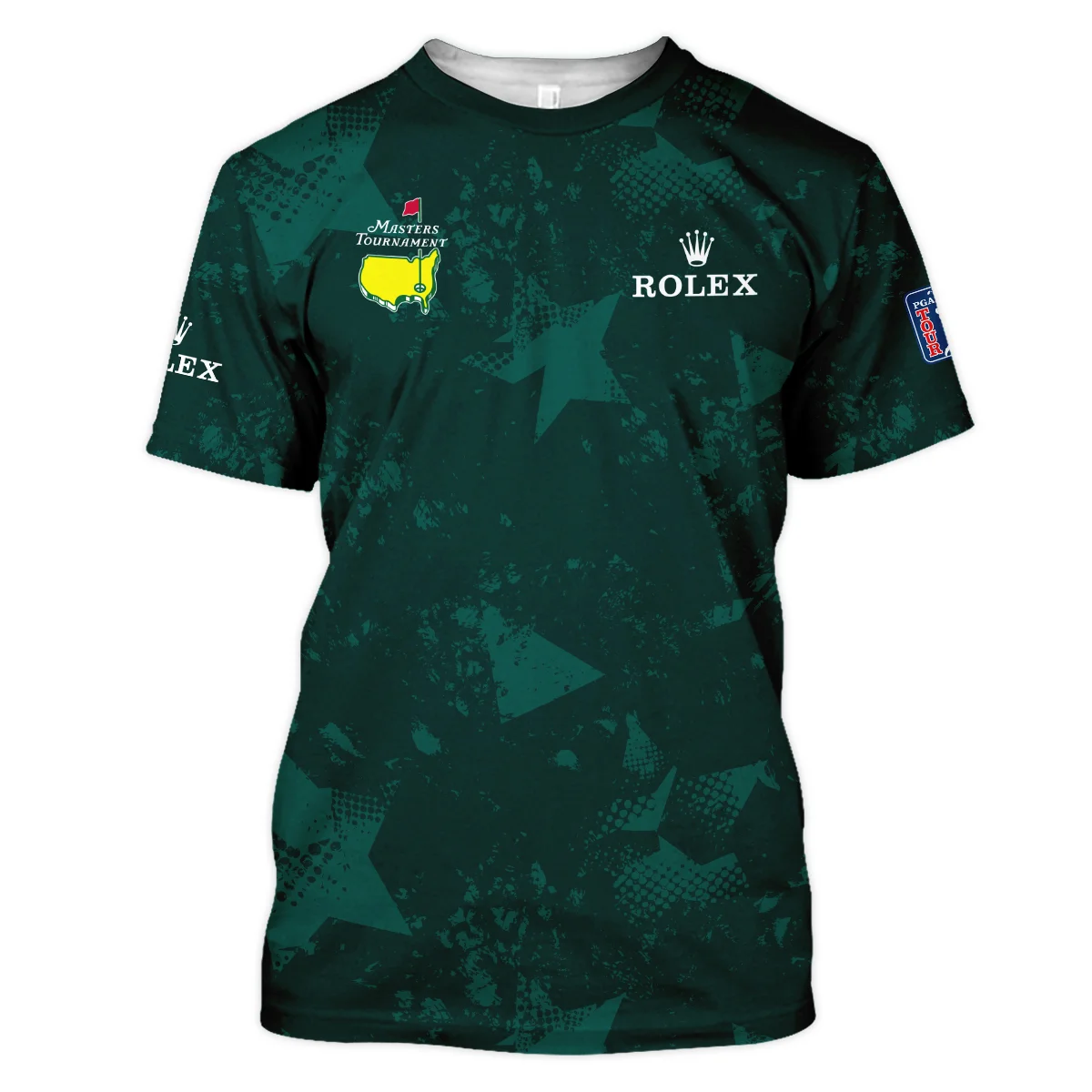 Dark Green Grunge Stars Pattern Golf Masters Tournament Rolex Unisex T-Shirt Style Classic T-Shirt