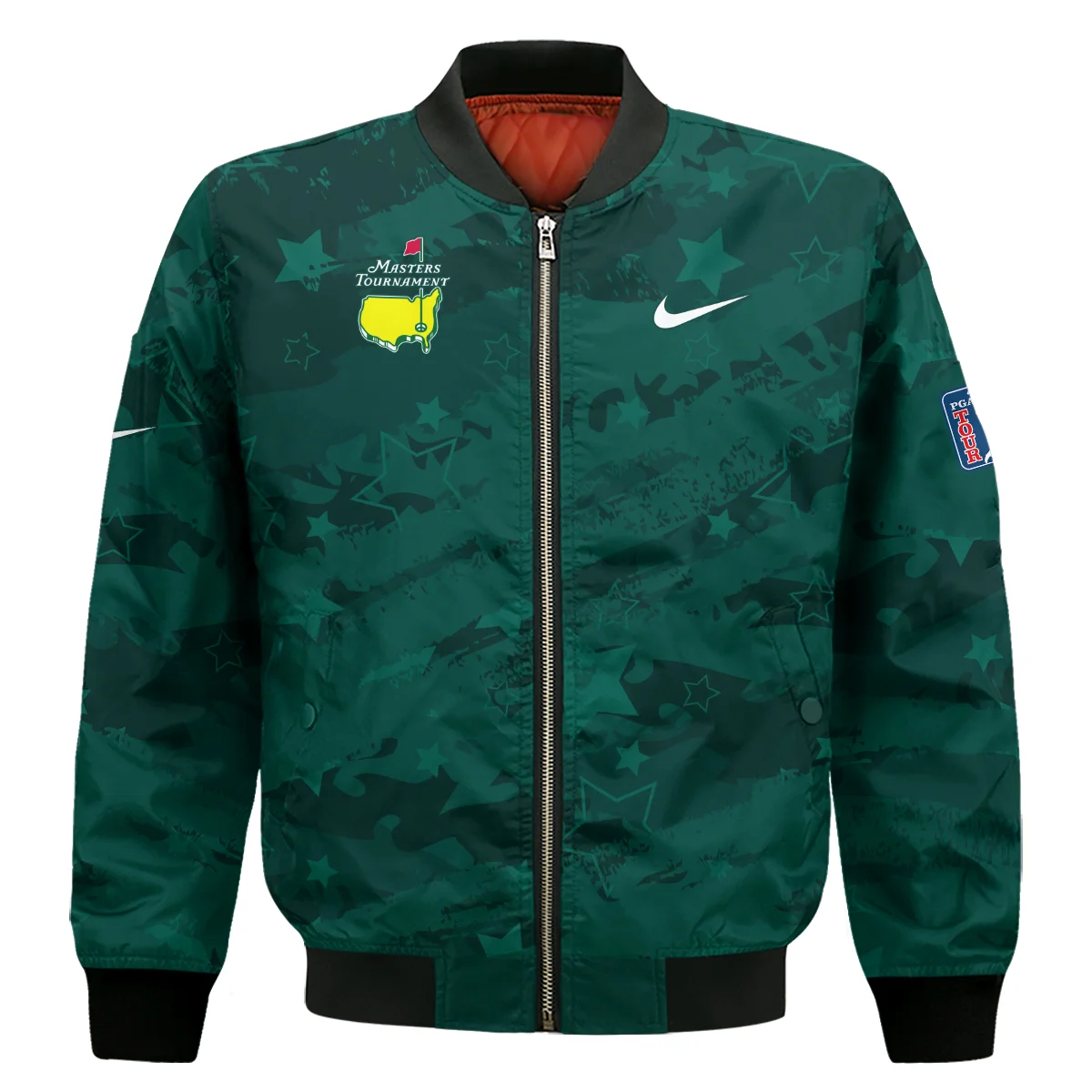 Dark Green Stars Pattern Grunge Background Masters Tournament Nike Polo Shirt Style Classic Polo Shirt For Men