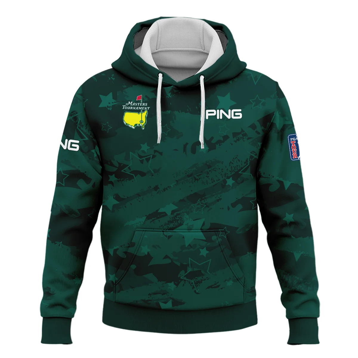 Dark Green Stars Pattern Grunge Background Masters Tournament Ping Hoodie Shirt Style Classic Hoodie Shirt