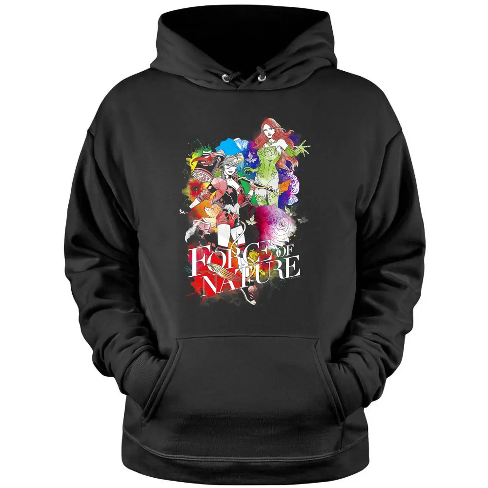 Dc Comics Harley Quinn And Poison Ivy Rainbow Pride Pullover Hoodie