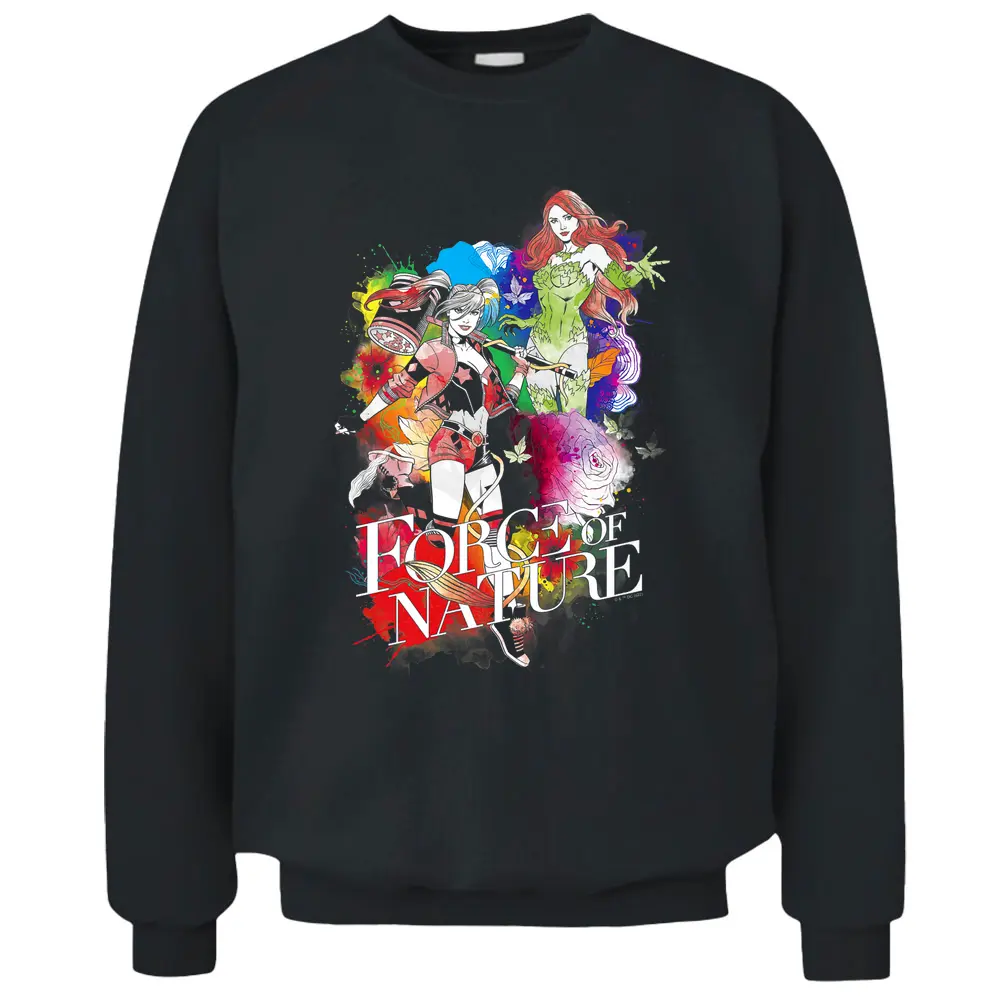 Dc Comics Harley Quinn And Poison Ivy Rainbow Pride Pullover Sweatshirt