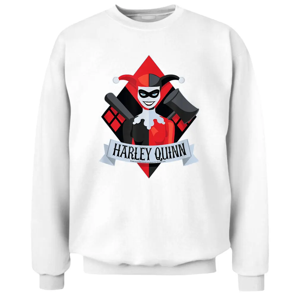 Dc Comics Harley Quinn Diamond Portrait Pullover Sweatshirt