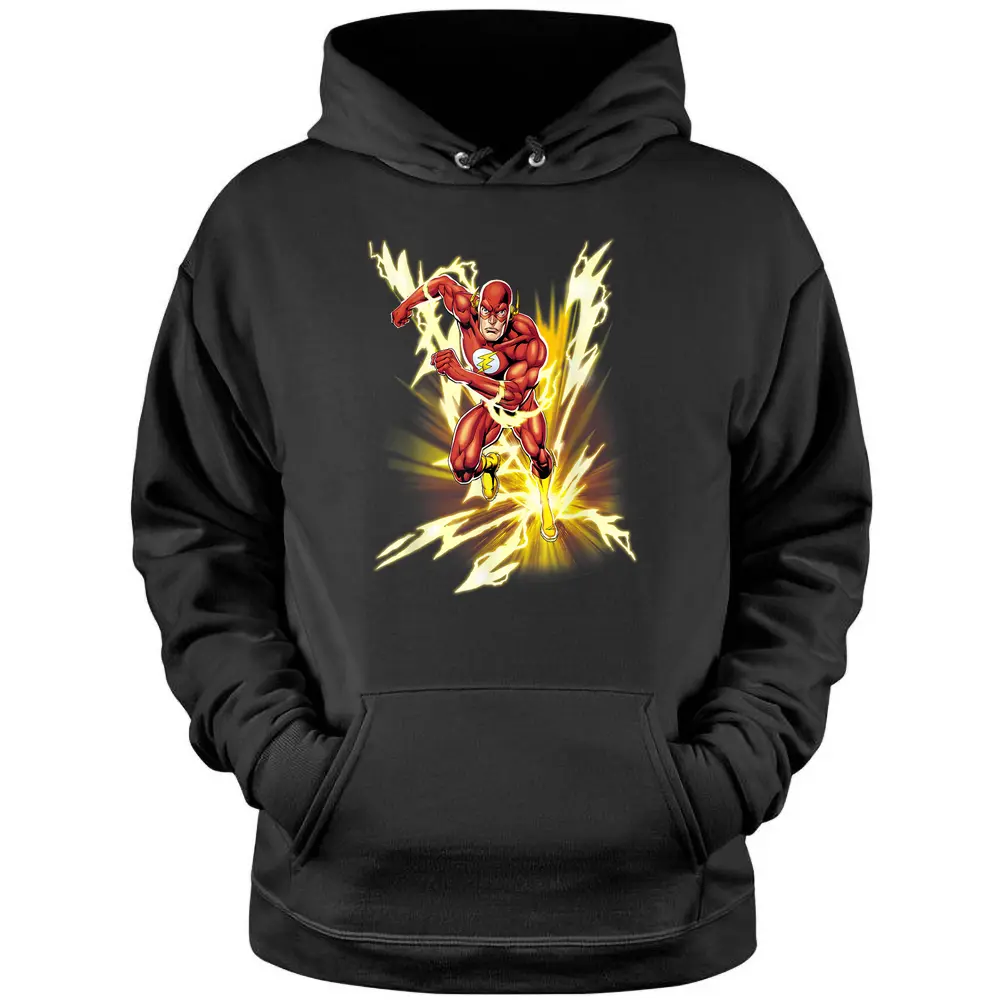 Dc Comics The Flash Lightning Speed Pullover Hoodie