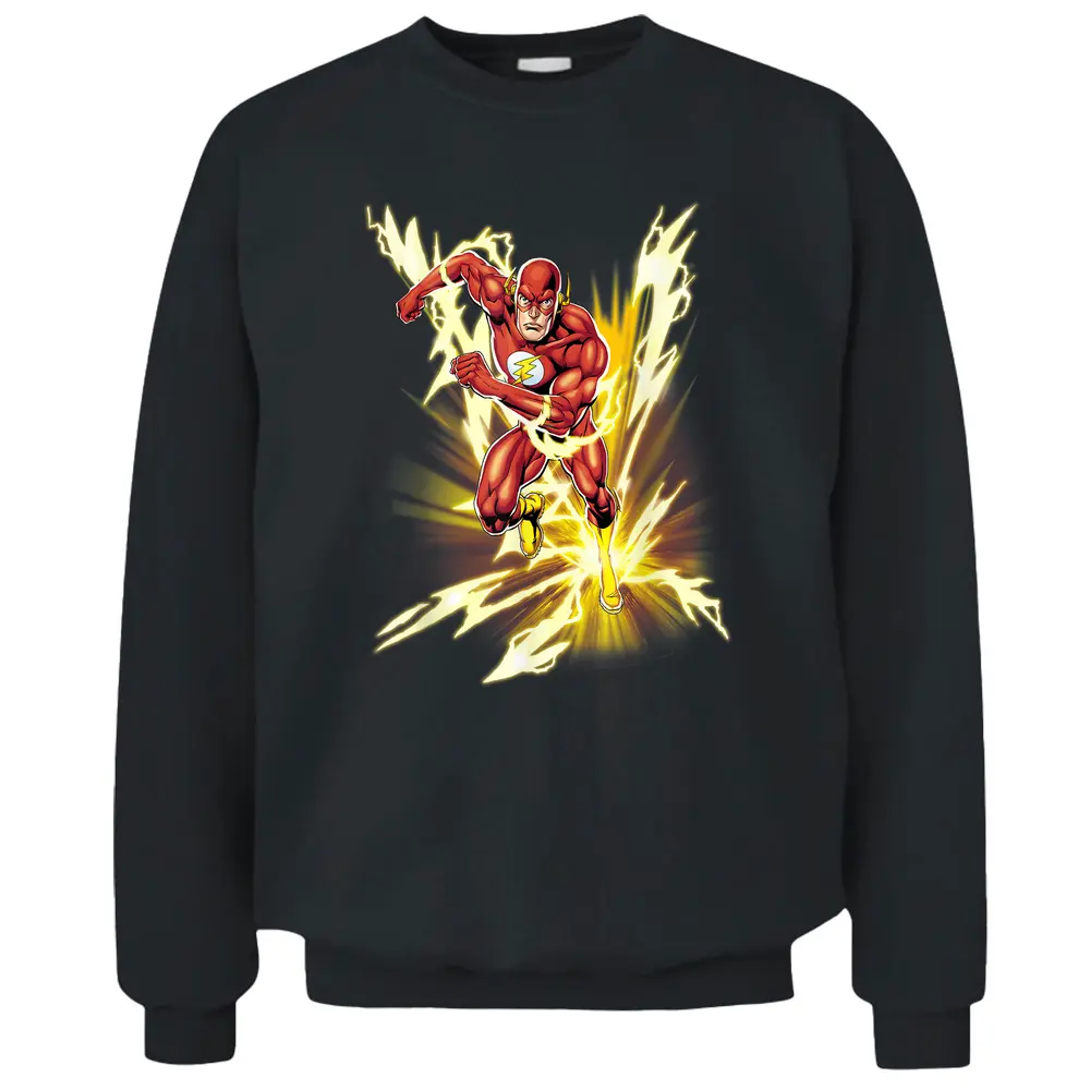 Dc Comics The Flash Lightning Speed Pullover Sweatshirt