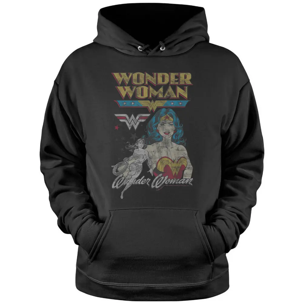 Dc Comics Wonder Woman Vintage Pullover Hoodie