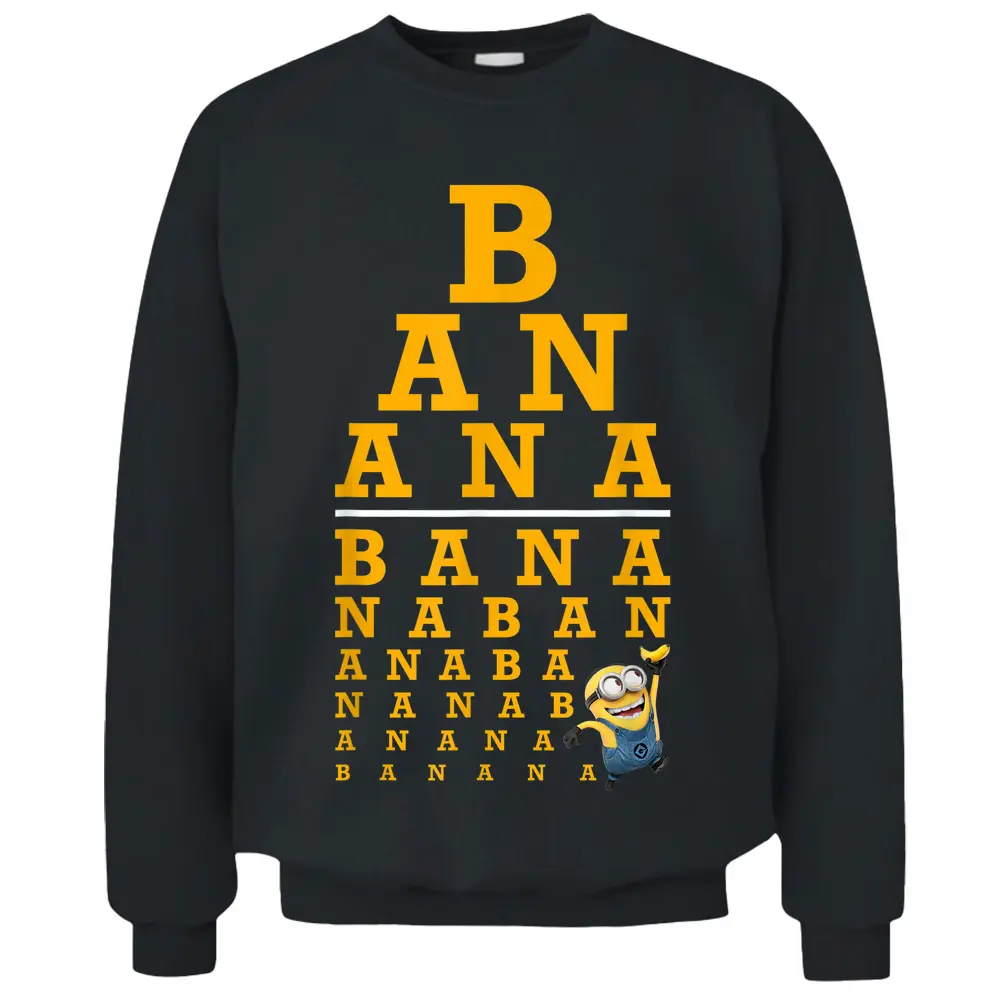 Despicable Me Minions Banana  Stack Pullover Sweatshirt