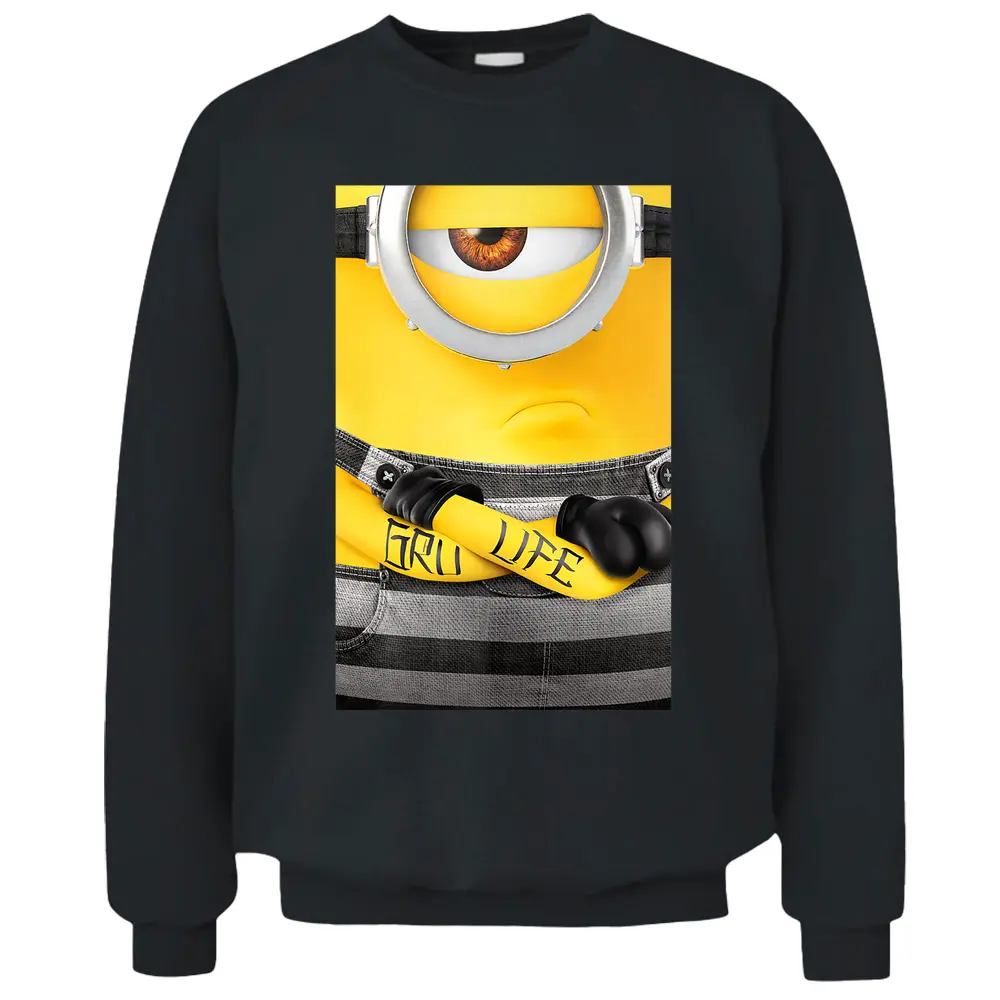 Despicable Me Minions Gru Life Tattoo Pullover Sweatshirt