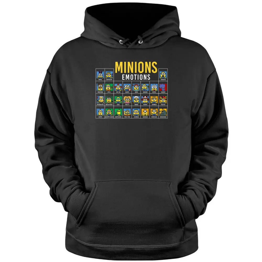 Despicable Me Minions Periodic Table Of Minions Pullover Hoodie