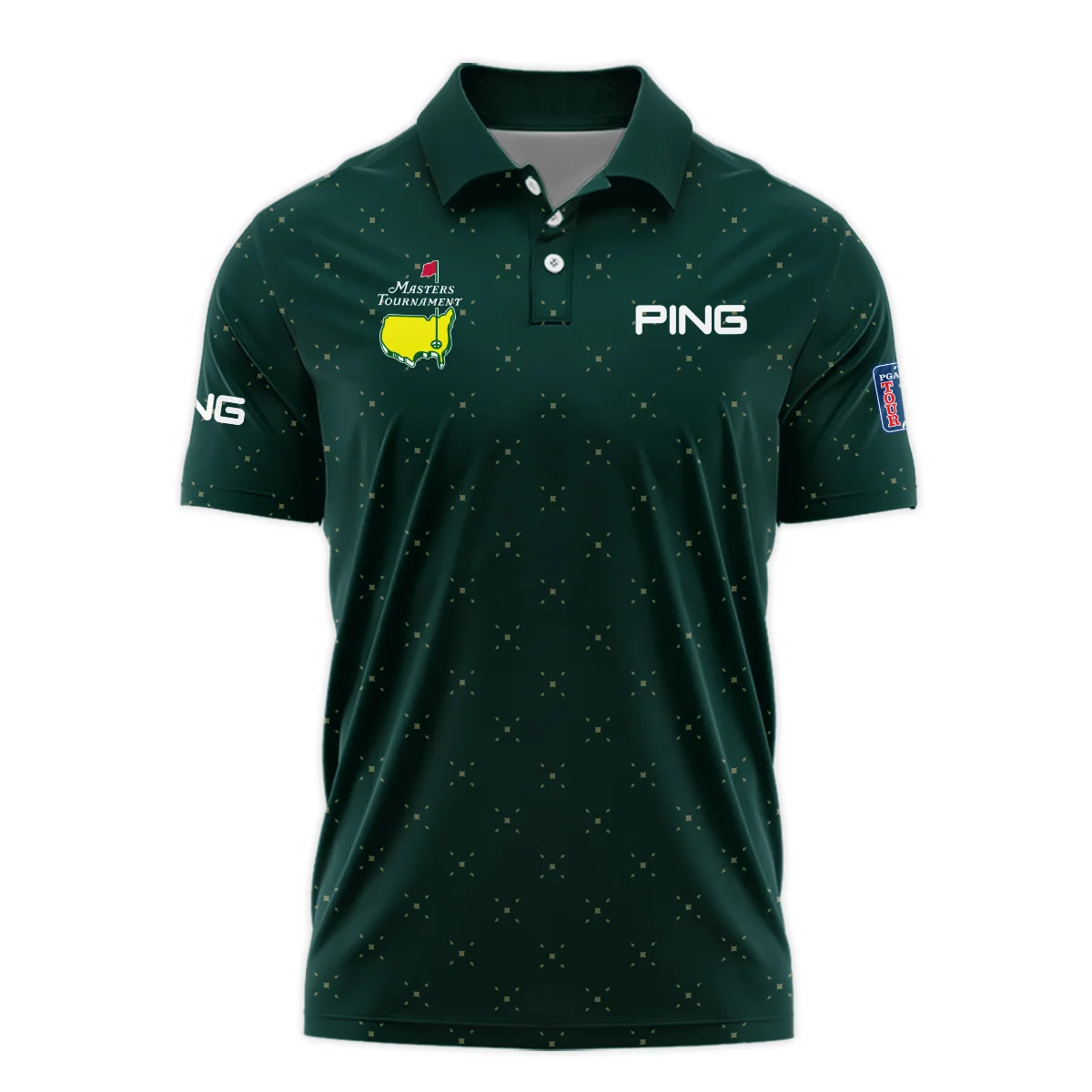 Diamond Shapes With Geometric Pattern Masters Tournament Ping Polo Shirt Style Classic Polo Shirt For Men