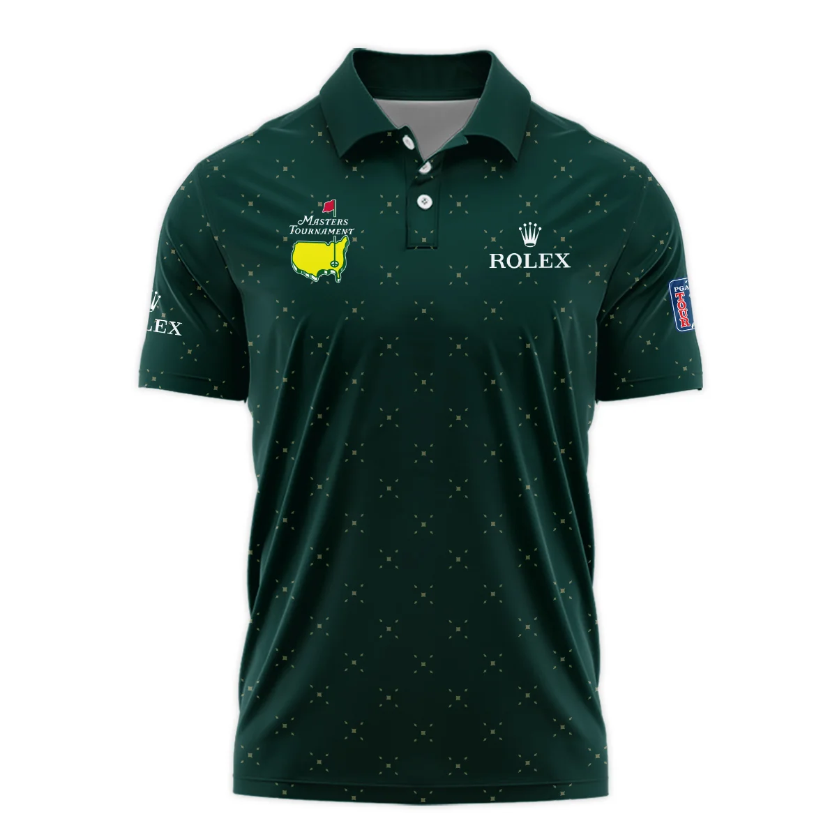 Diamond Shapes With Geometric Pattern Masters Tournament Rolex Polo Shirt Style Classic Polo Shirt For Men