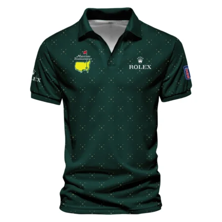Diamond Shapes With Geometric Pattern Masters Tournament Rolex Vneck Polo Shirt Style Classic Polo Shirt For Men