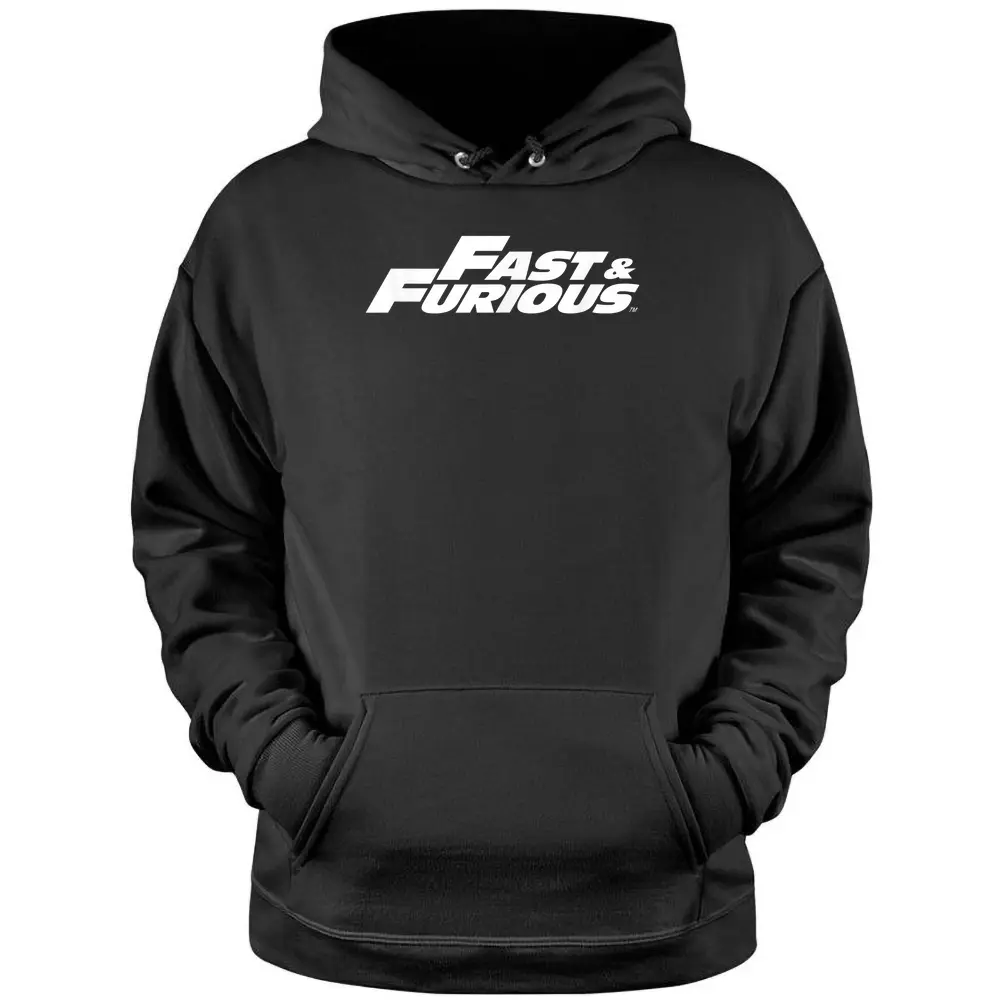 Fast And Furious Classic White Logo Pullover Hoodie