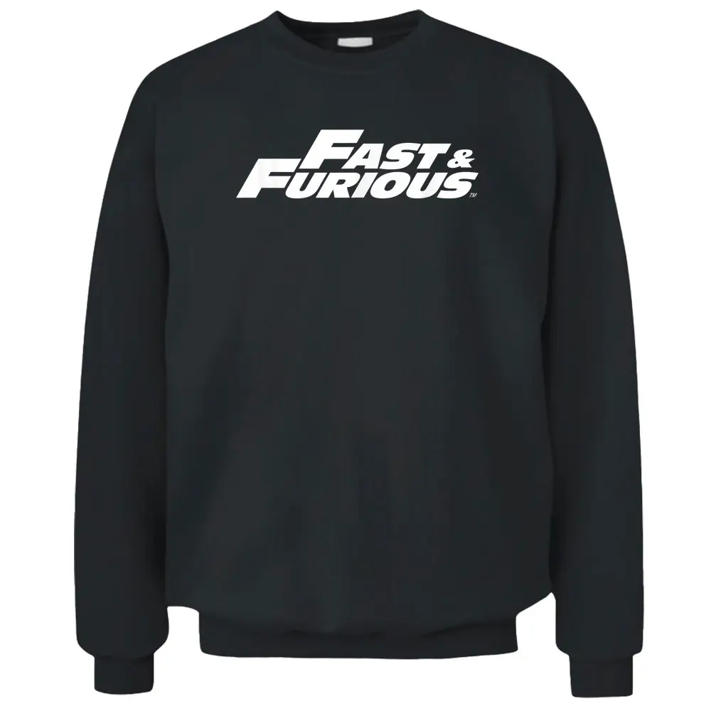 Fast And Furious Classic White Logo Pullover Sweatshirt