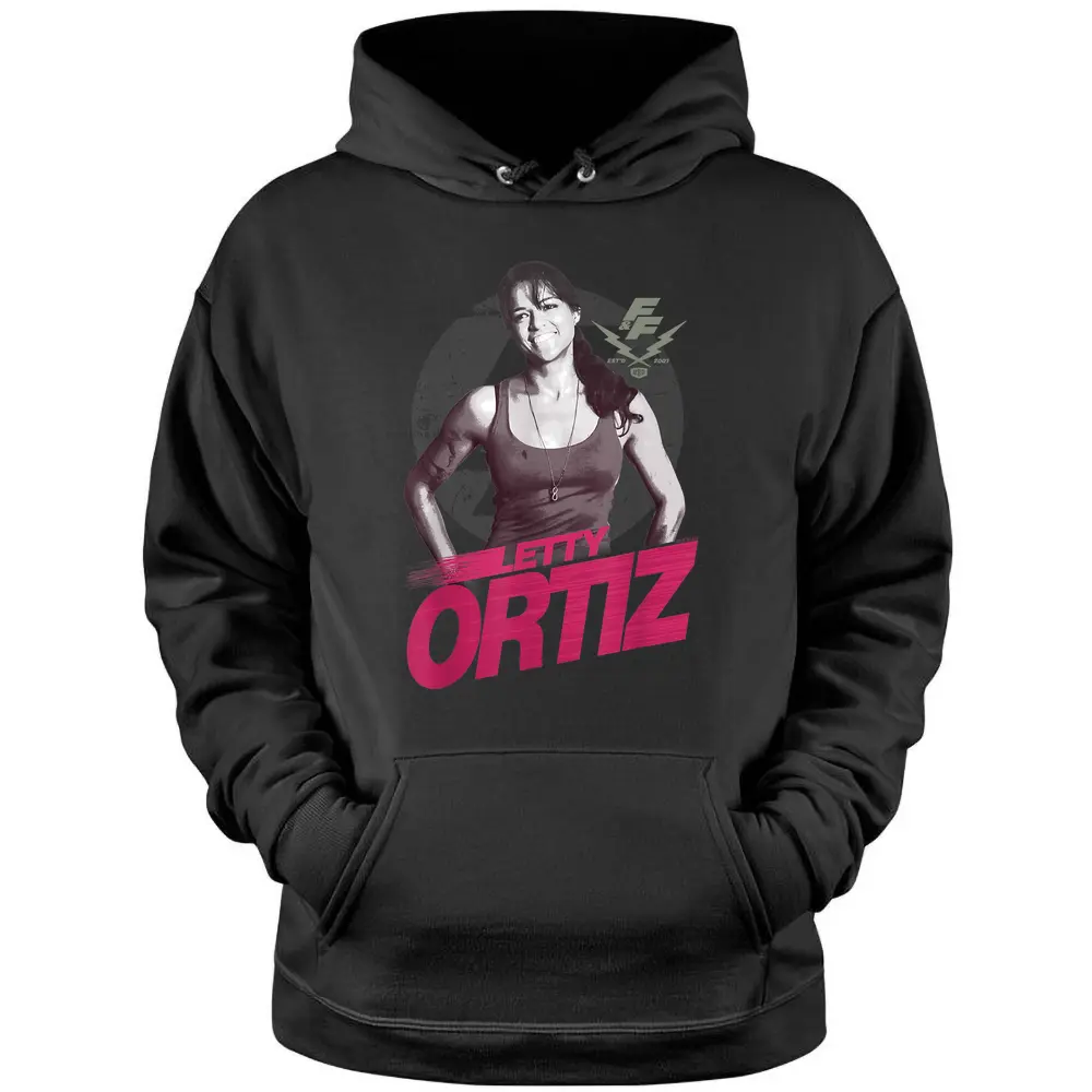 Fast And Furious Letty Ortiz Smiling Portrait Logo Pullover Hoodie