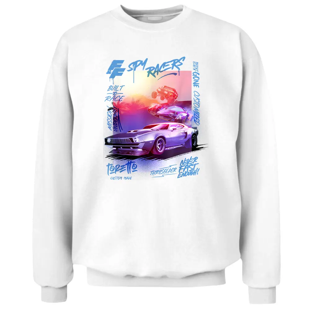 Fast  Furious Spy Racers Graffiti Poster Pullover Sweatshirt