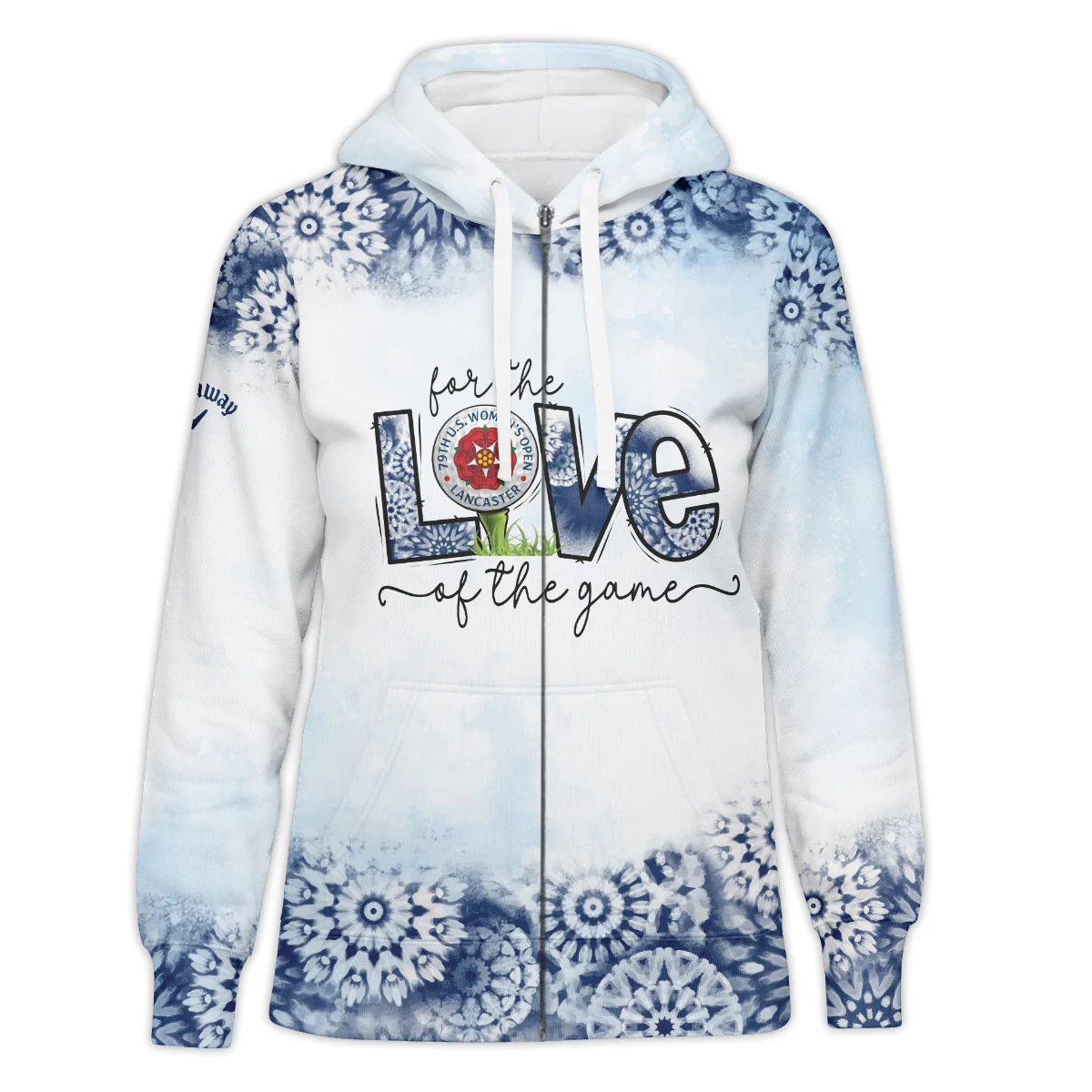 For The Love Callaway 79th U.S. Women’s Open Lancaster Zipper Hoodie Shirt Pink Color All Over Print Zipper Hoodie Shirt