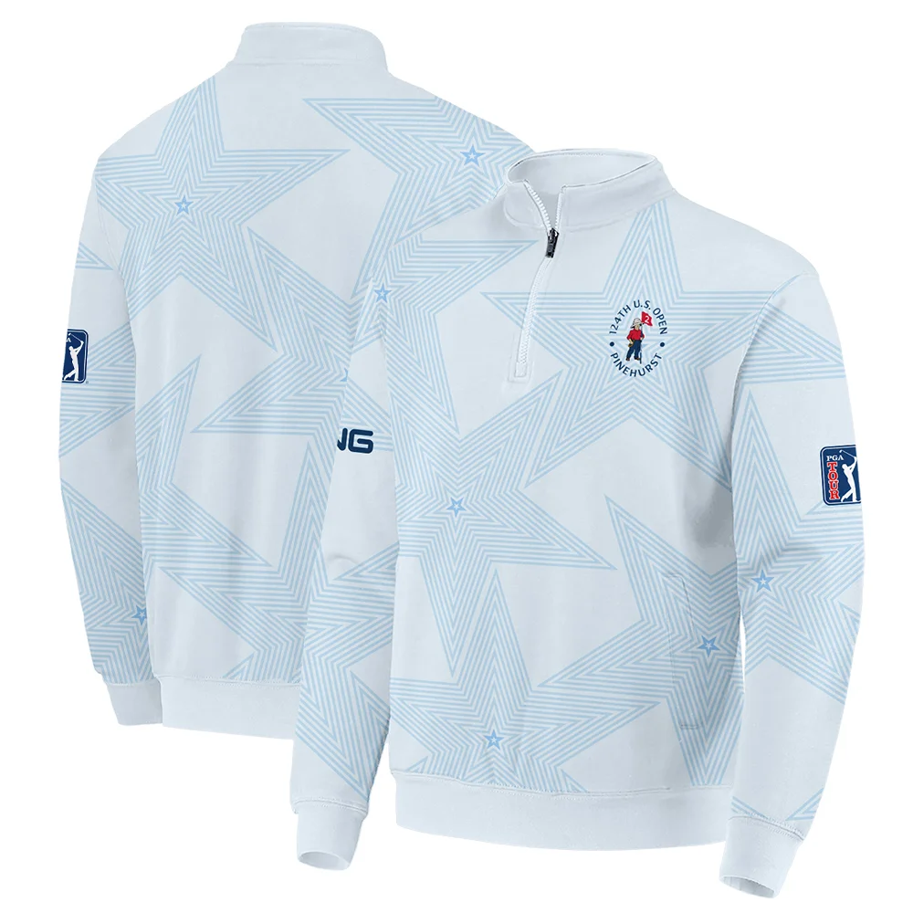 Golf 124th U.S. Open Pinehurst Ping Unisex Sweatshirt Stars Light Blue Golf Sports All Over Print Sweatshirt