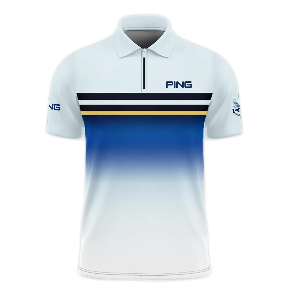 Golf 2024 PGA Championship Ping Zipper Hoodie Shirt Sports Light Blue Black Stripe All Over Print Zipper Hoodie Shirt