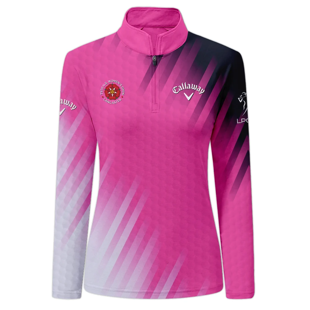 Golf 79th U.S. Women’s Open Lancaster Callaway Long Polo Shirt Pink Color All Over Print Long Polo Shirt For Woman