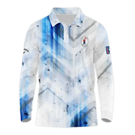 Golf Abstract Pattern 124th U.S. Open Pinehurst Callaway Long Polo Shirt Style Classic